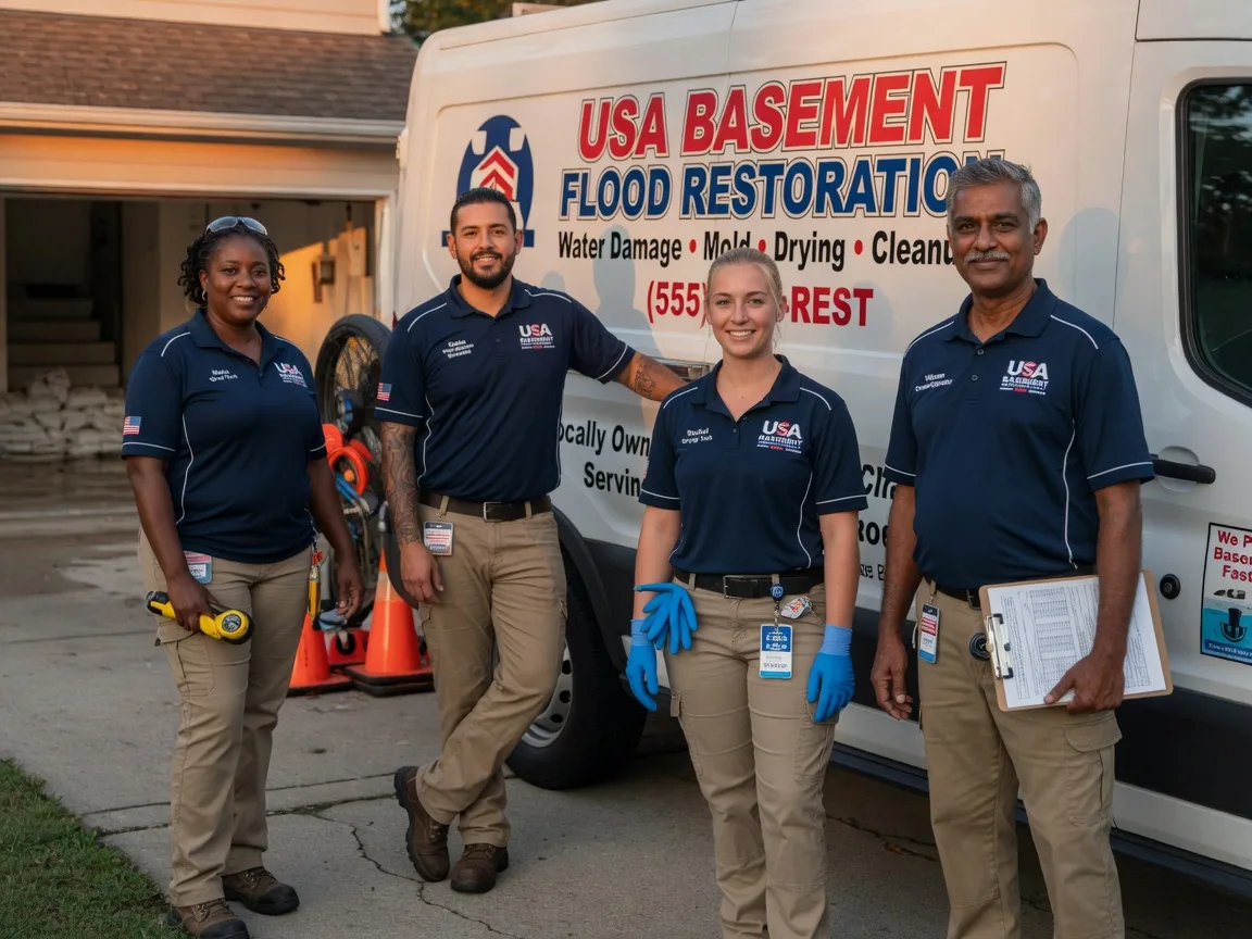 Basement Flood Cleanup company in Kellnersville, WI