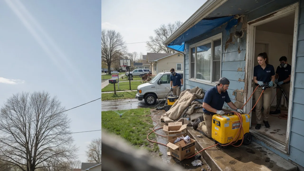 Basement Flood Cleanup in Kellnersville, WI near me